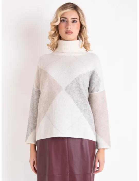 Frida Madè Italian Knitwear | Precious wools turtleneck thick sweater Frida Madè Italian Knitwear | Precious wools turtleneck thick sweater