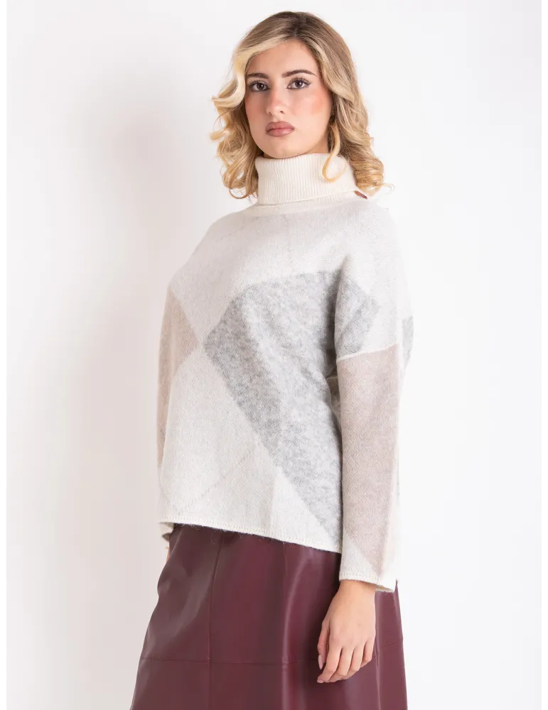 Frida Madè Italian Knitwear | Precious wools turtleneck thick sweater