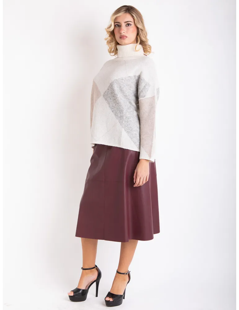 Frida Madè Italian Knitwear | Precious wools turtleneck thick sweater