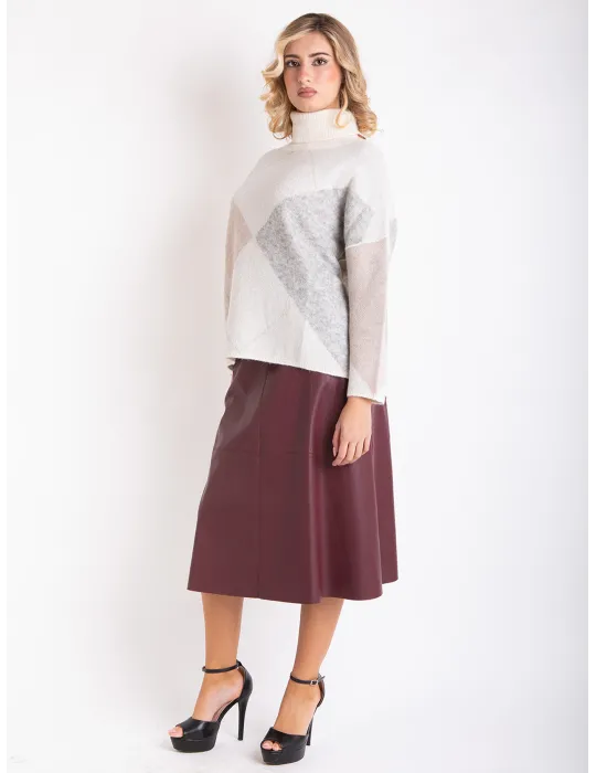 Frida Madè Italian Knitwear | Precious wools turtleneck thick sweater