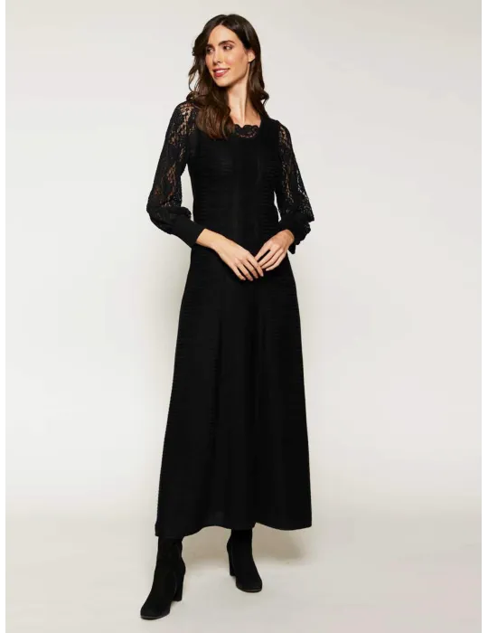 Francesca Mercuriali black lurex formal hooded jacket for plus size