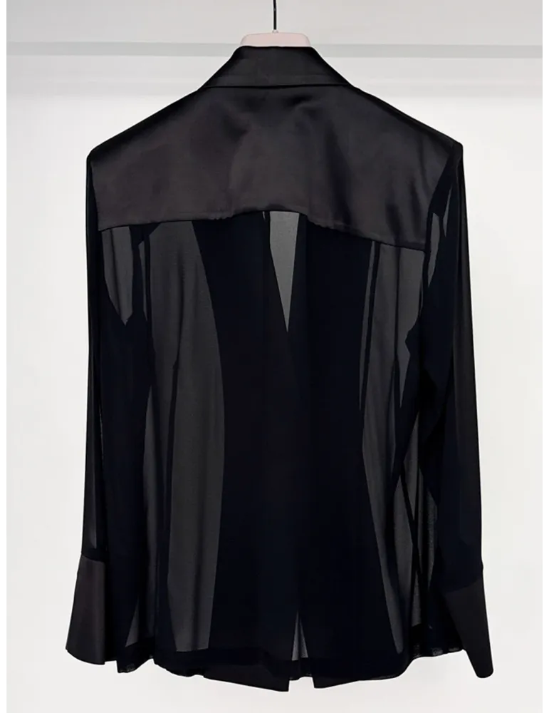 Piero Moretti Black Silk Three-Piece Formal Pant Suit