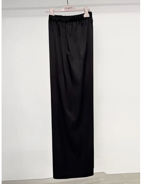 Piero Moretti Black Silk Three-Piece Formal Pant Suit | Plus size availabe