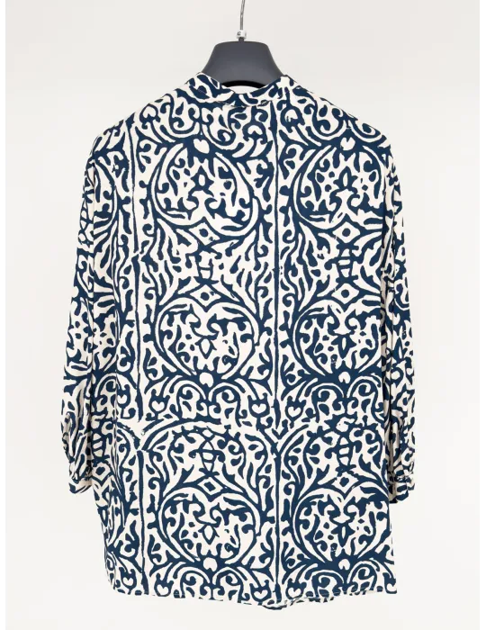 Camicia orientale in seta batik | Tessuti naturali | Zanetti P/E 26