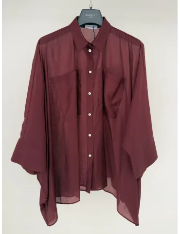Blue muslin shirts for ladies | Natural fabrics best Italian Clothing