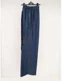 Volpato Italy Lightweight Denim Palazzo Pants with Studs