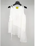 Camicia bianca destrutturata in mussola | 6.5LAB by Zanetti 1965