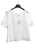 Camicia bianca t-shirt mussola di cotone fino alla taglia 52 | Volpato
