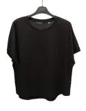 Volpato plain Black Boxy Cotton T-Shirt