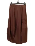 Elegant Black long pencil skirt with velvet and rhinestones