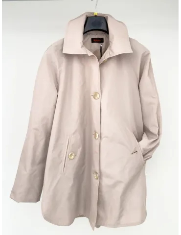 Rubamori Beige Waterproof Trench Coat with Back Pleat