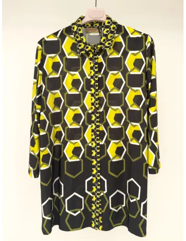Francesca Mercuriali Twinset camicia lunga e canotta nera fino alla 58 2