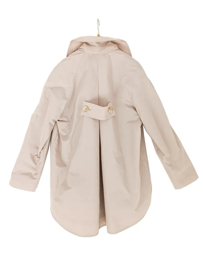 Rubamori Beige Waterproof Trench Coat with Back Pleat