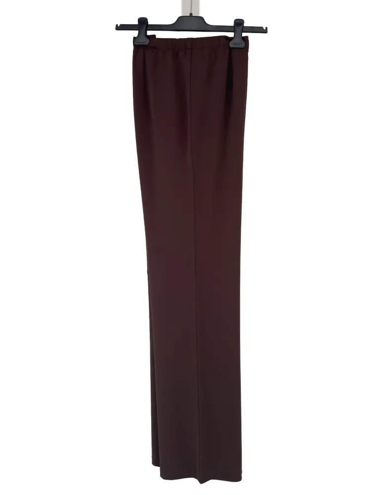 Piero Moretti silk pull-on elegant royal blue trousers plus size
