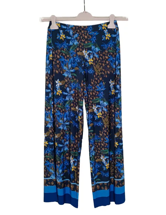 Mercuriali Pantaloni palazzo in jersey di viscosa fino alla 60
