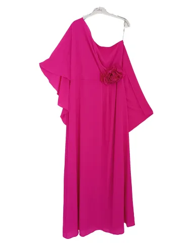 Casting Emerald green long cross-over dress with side slit 2