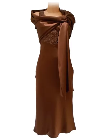 Shop on line satin dress by Luca Giordani 2