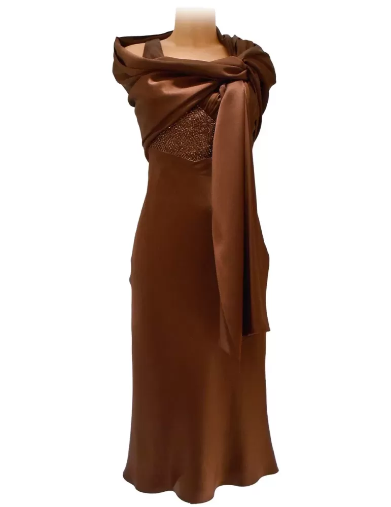 Shop on line satin dress by Luca Giordani