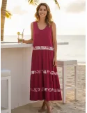 Fuchsia A-line maxi sundress | Plus size available | Rubamori Milano