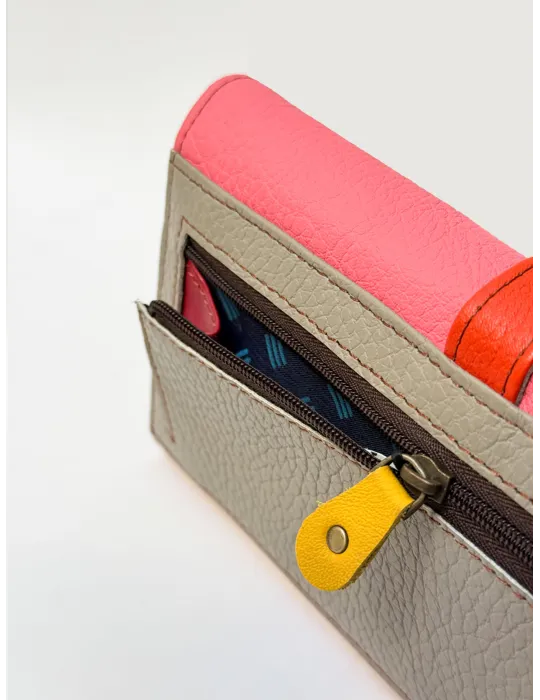 Multicolour Genuine Leather Wallet by Soruka