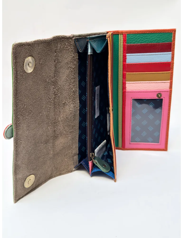 Multicolour Genuine Leather Wallet by Soruka