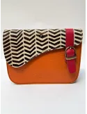 Genuine Leather Bag with Hand-Painted Pony Hair by Soruka