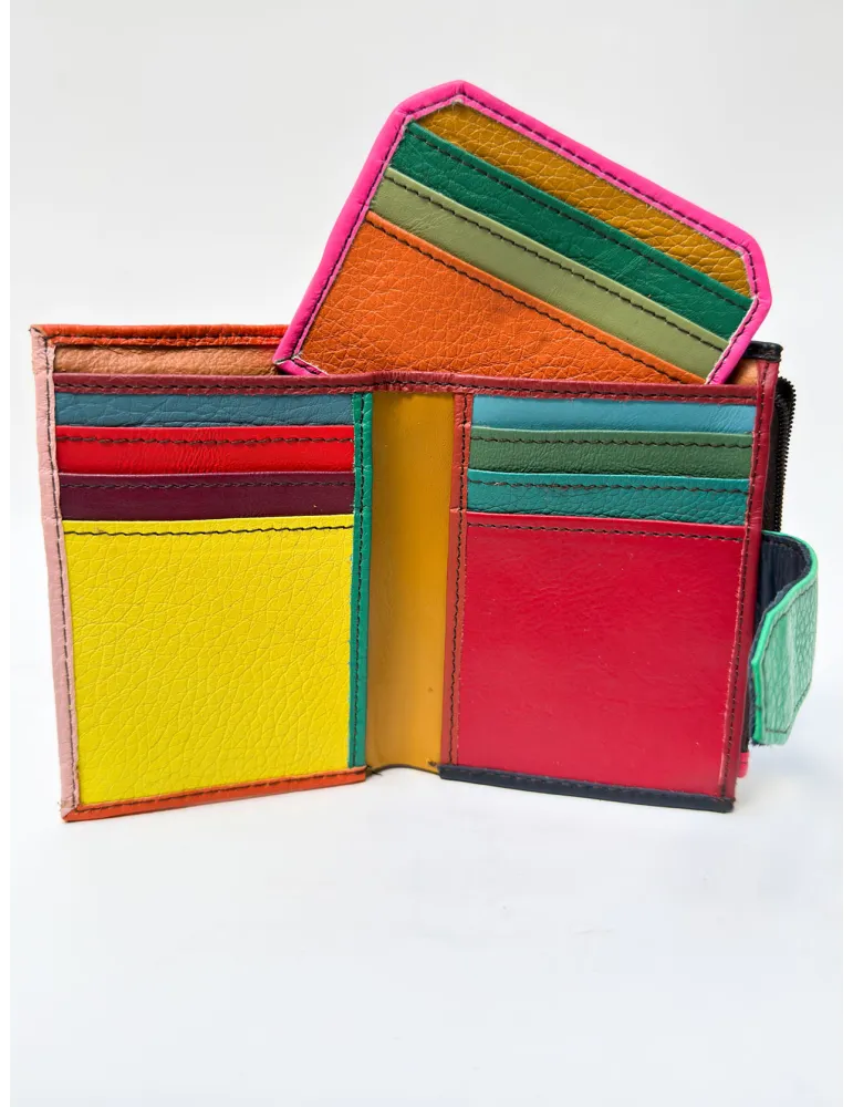 Multicolour Genuine Leather Wallet by Soruka