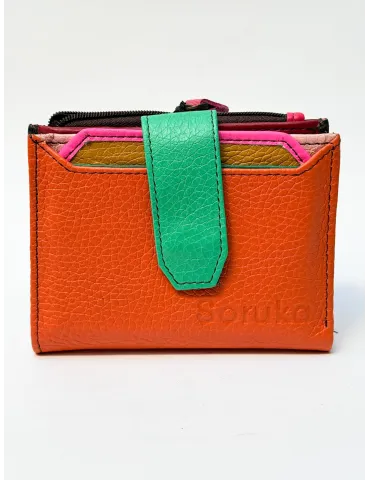 Multicolour Genuine Leather Wallet by Soruka