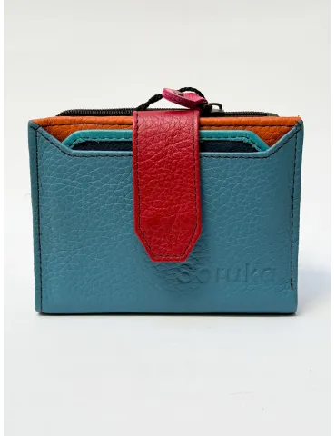 Multicolour Genuine Leather Wallet by Soruka
