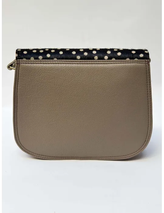 Genuine Leather Bag with Hand-Painted Pony Hair by Soruka