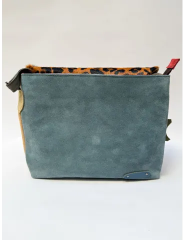 Genuine Leather Bag with Hand-Painted Pony Hair by Soruka 2