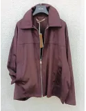 Oversized Brown Suede-Effect Bomber Jacket by Mousse