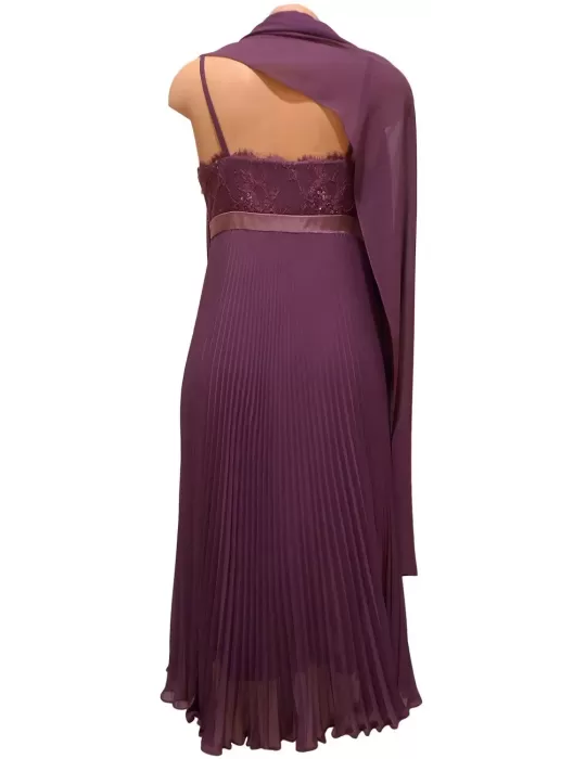 Vendiita на линии Плиссированные платье лука Джордани