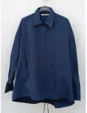 Giacca Camicia Donna Blu in Tessuto Tecnico Impermeabile by Mousse