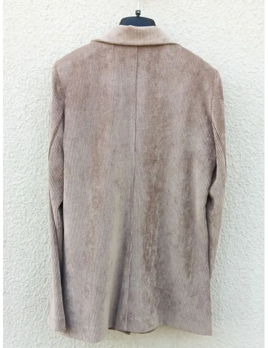 Giacca maschile tailleur in velluto millerighe Volpato fino alla tg 54