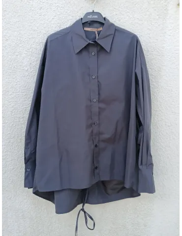 Grey Oversized Waterproof Technical Shirt Jacket by Mousse 2
