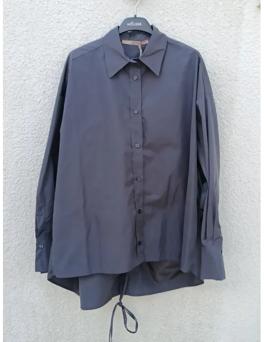 Giacca Camicia Donna grigio in Tessuto Tecnico Impermeabile by Mousse