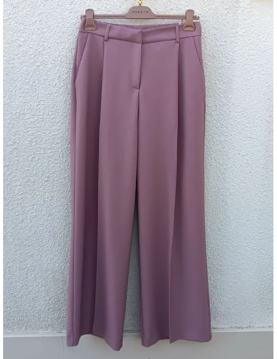 Maesta Milano Rosantic Pleated Palazzo Trousers