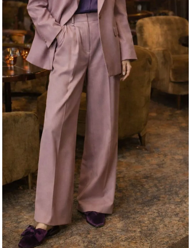 Maesta Milano Rosantic Pleated Palazzo Trousers