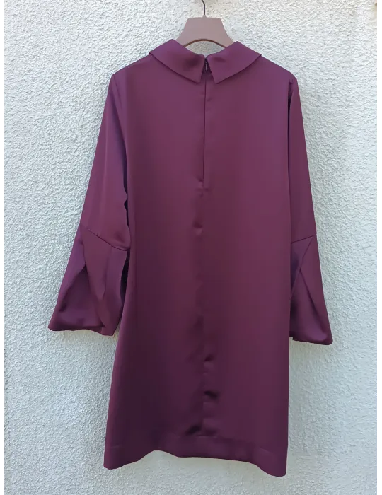Dusty Rose Heavy Satin Blouse by Maesta Milano Plussize fit