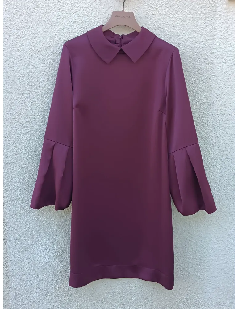 Camicia blusa rosantico in raso pesante fino alla 52 | Maesta Milano