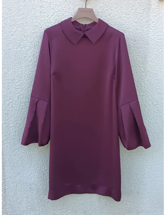 Camicia blusa rosantico in raso pesante fino alla 52 | Maesta Milano