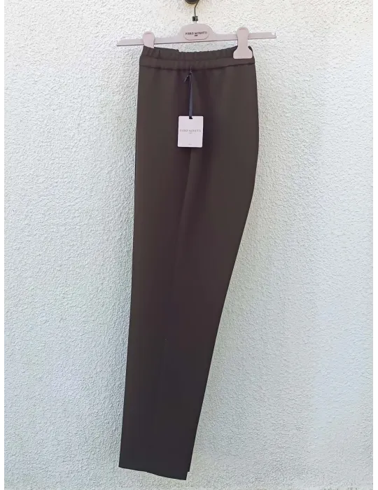 Piero Moretti Brown cigarette formal trousers
