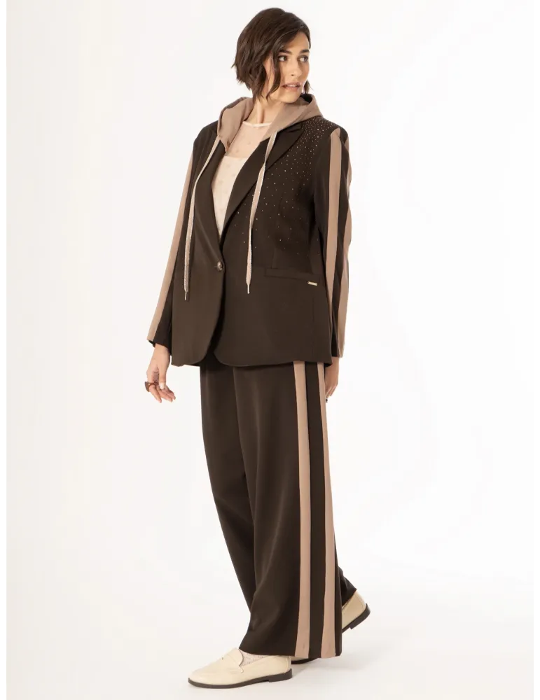 Tailleur Giacca con cappuccio e pantaloni - Tuta More by Siste's
