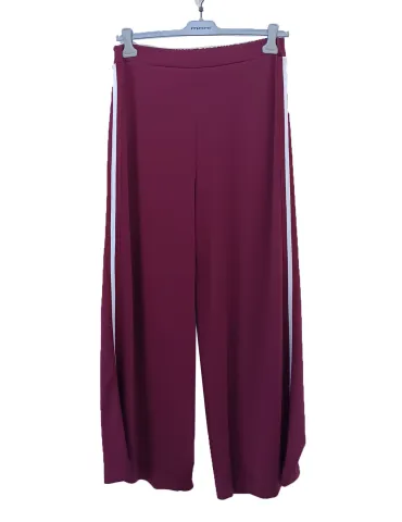 Burgundy and Vanilla Stripe Hoodie & Trousers Set 2