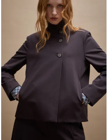 Cocoa Brown Korean-Inspired Jacket by Amethist