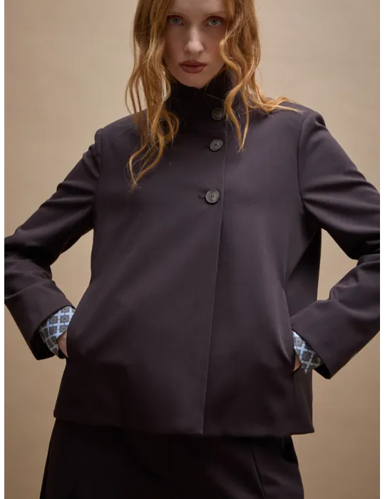 Cocoa Brown Korean-Inspired Jacket by Amethist