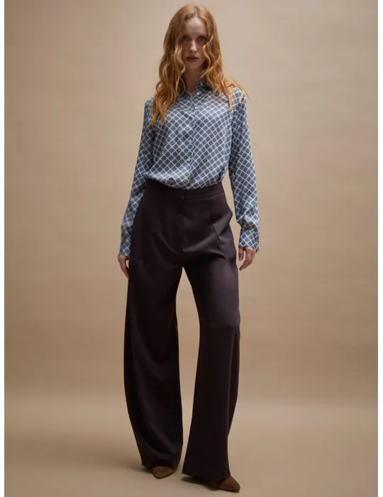 Brown Balloon Trousers Tracksuit-Inspired