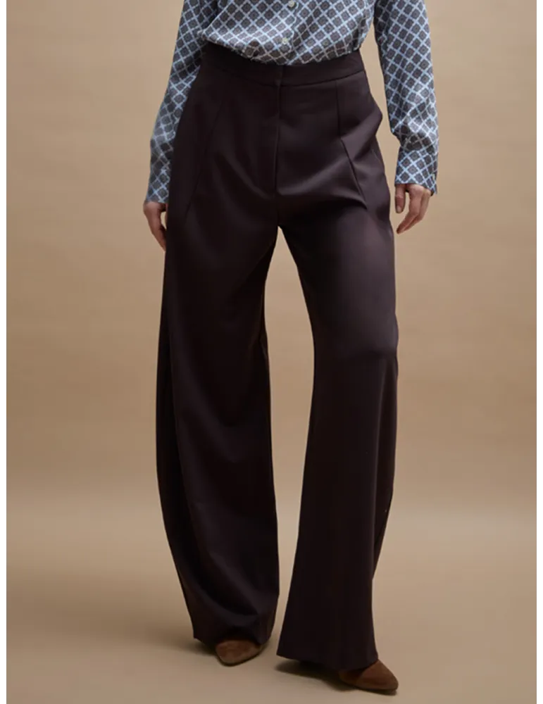 Brown Balloon Trousers from the Korean-Inspired Suit – Amethist