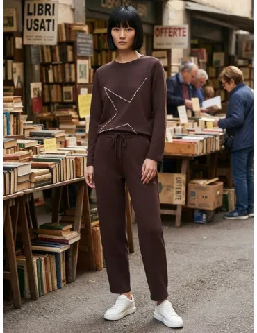 Brown carrot trousers plus size fit Tracksuit-Inspired | More Italy 2